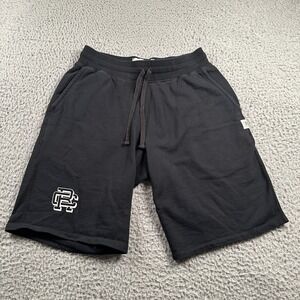 Reigning Champ Sweat Shorts Mens Small Black 9" Cotton Drawstring Logo‎